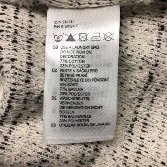 H&M Women’s Half Sleeve Crew Neck Speckled Knit Spike Studded Sweater, Size M - Picture 9 of 9